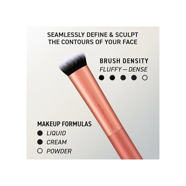 Makeup penselsæt - Real Techniques - Face Base Set - 4 dele - Hvid farve hvid