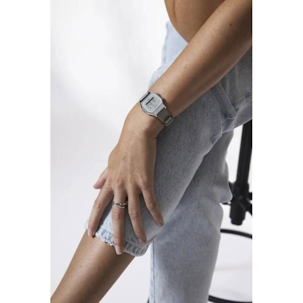 Casio-kellot - Naiset - LA680WEL-8EF - Harmaa Nahkaranneke - Toiminnot Kalenteri, Chronografi ja Hälytys Grå