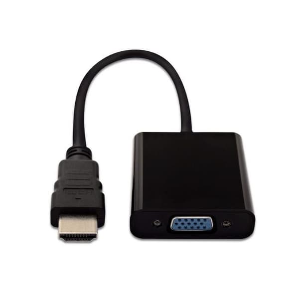 V7 Cblhdavblk-1N HDMI til VGA Adapter Sort - CBLHDAVBLK-1E Sort