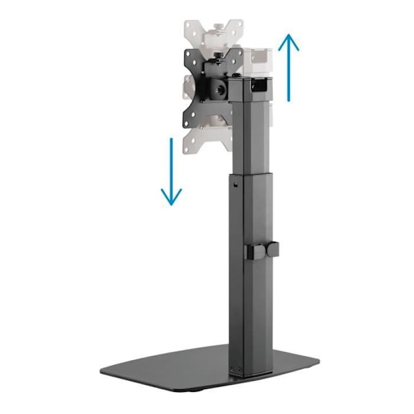 TooQ DB1732TN-B, Fritstående, 7 kg, 43,2 cm (17"), 81,3 cm (32"), 100 x 100 mm, sort
