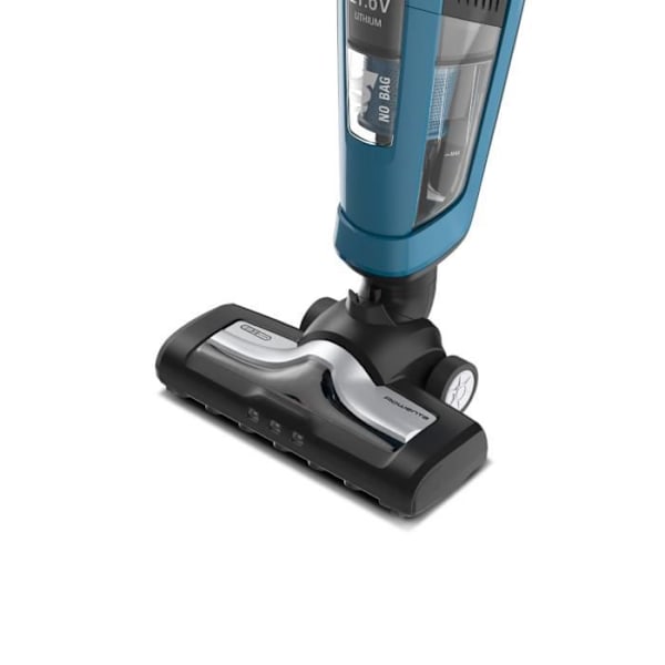 ROWENTA RH6751WO Dual Force 2 in 1 sladdlös stickdammsugare, integrerad handdammsugare, motordriven borste med LED-belysning