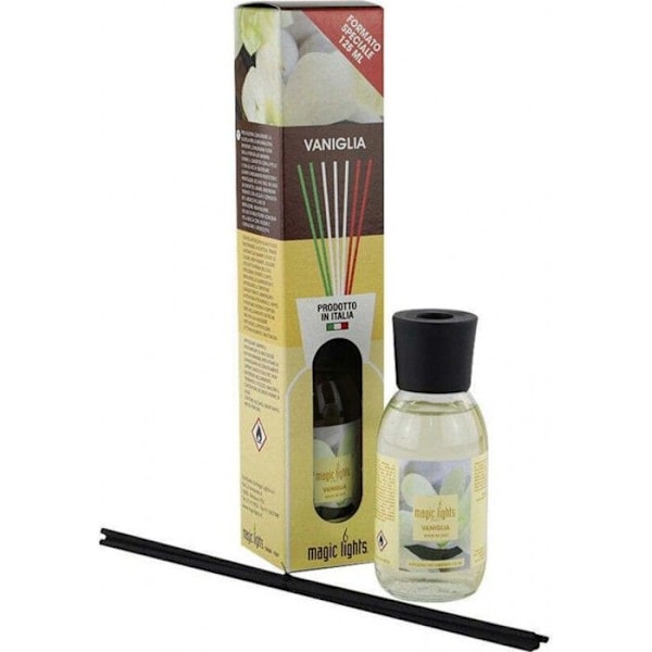 Duftdiffusor - MIKADO - Vanilje - 125ml - Glas - Cylindrisk
