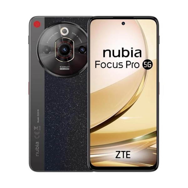 Nubia Focus Pro 5G 8 Go/256 Go Musta (Black) Kaksois-SIM