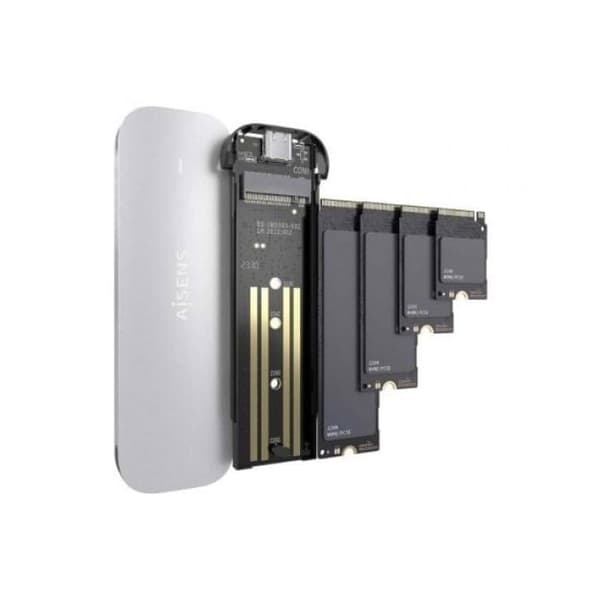 SSD NVMe USB 3.2 Gen2 - Aisens - Aluminium