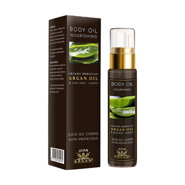 Kehonhoito - Ravinto suoja - 100% luonnollinen arganöljy - 50ml - Aloe Vera - Porkkana