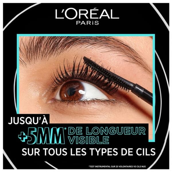 Mascara - L'OREAL PARIS - Telescopic Lift - Vandafvisende - Sort - 9,9 ml Sort