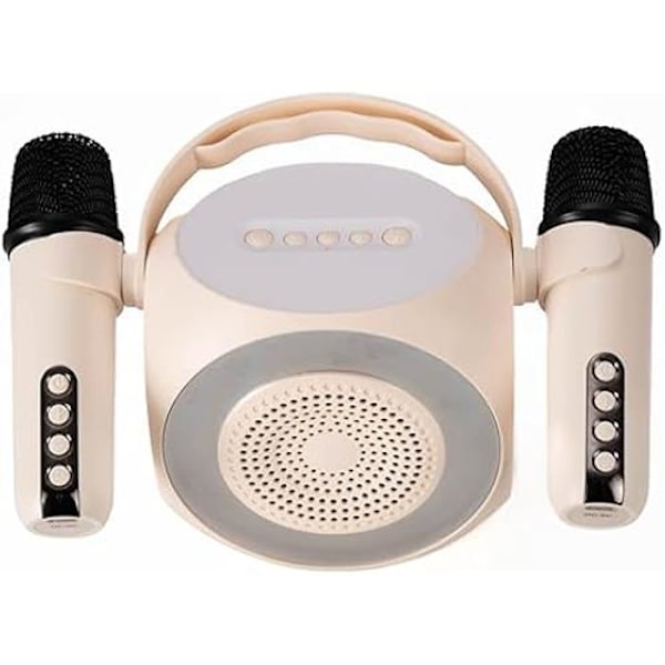 Celly, trådlös högtalare med dubbla mikrofoner och RGB-ljus, Bluetooth-mikrofon med en räckvidd på upp till 10m,