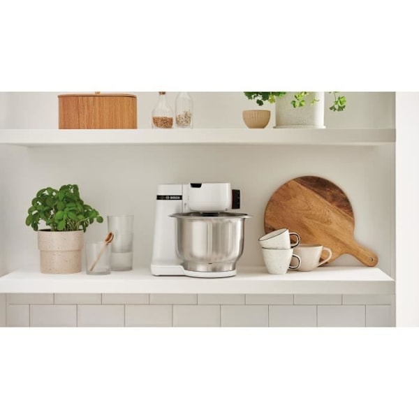 Robotpisker - BOSCH - MUMS2EW00E Serie 2 - 700 W - 4 hastigheder - Hvid Vitt och rostfritt stål