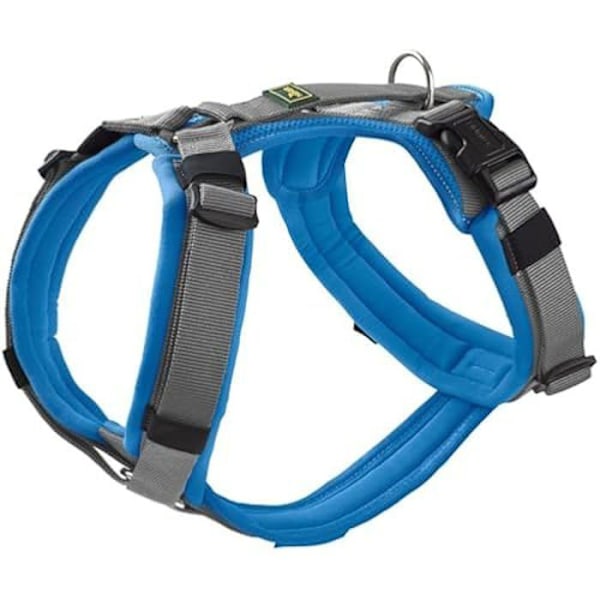 HUNTER Maldon Blue/Grey XS hundesele - Blød polstring - Justerbar - Reflekterende Blågrå