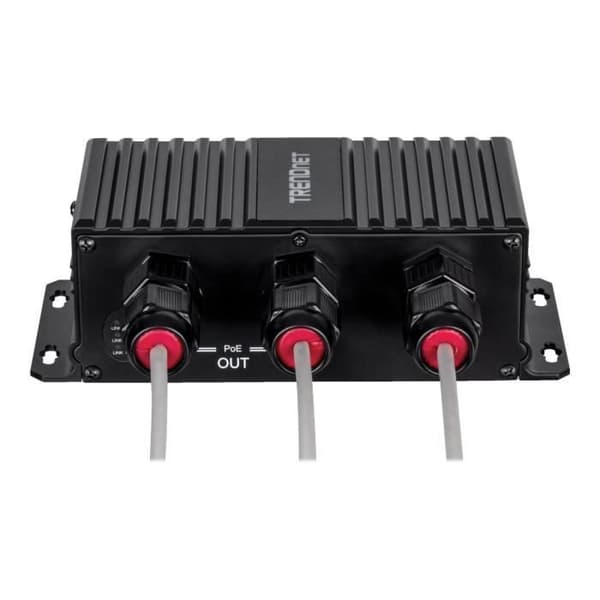TRENDnet Network Extender - 2 x Ethernet 1000Base-T - 200 m laajennusalue - Seinäkiinnitys