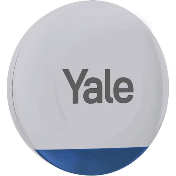 Yale Sirène Alarm Udendørs - Justerbar Sirène op til 100dB - Blinkende LED - Real-time Advarsler Via App