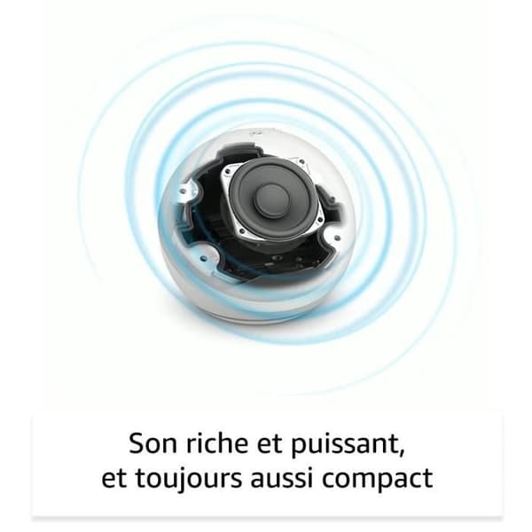 Stemmende assistent - AMAZON - ECHO DOT (5. generation) - Indbygget Alexa - Hvid Hvid