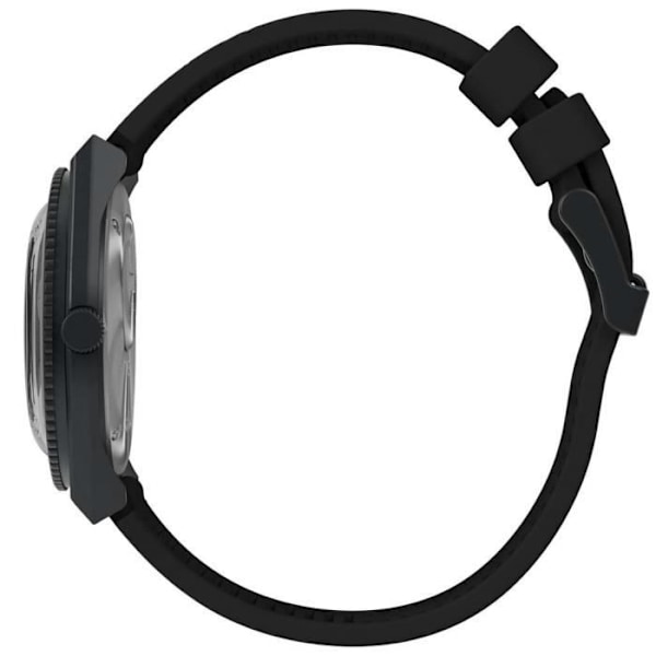 Montre TIMEX - Herrer - TW2W25600 - Vandtæt 5 ATM - Sort silikonearmbånd Svart