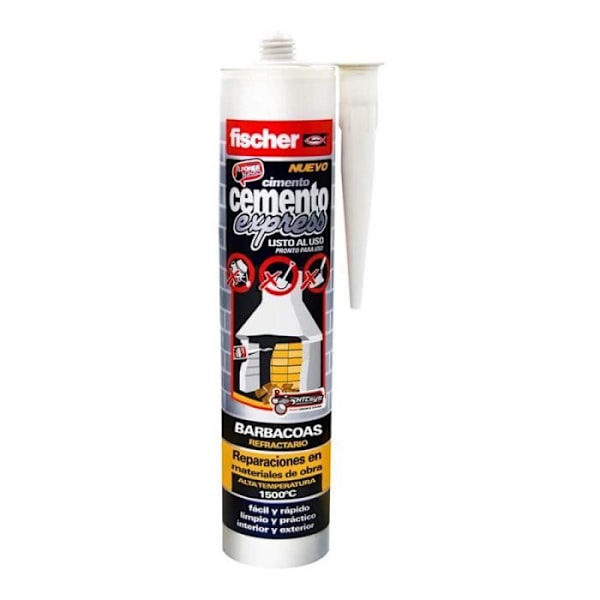 Grillgrå expresscement - 300 ml 514853 fischer Grå