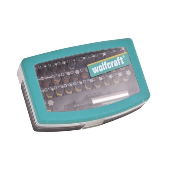wolfcraft Bit sæt 32 stykker 2975000 Svart