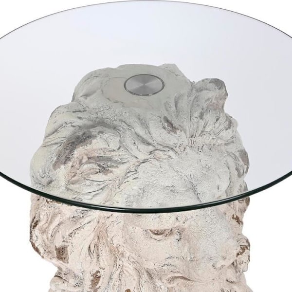 Sivupöytä - Harmaa Leijona - Magnesium - 52 x 44 x 72 cm