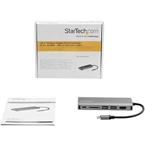 Monipistoke - StarTech.com - DKT30CSDHPD3 - HDMI 4K - USB Power Delivery 3.0 - 5 porttia