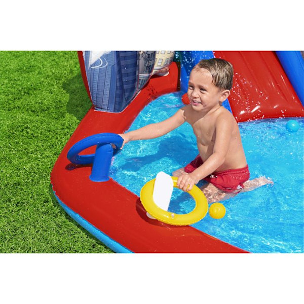 Bestway børnepool Spiderman legepark 211 x 206 x 127 cm Blå