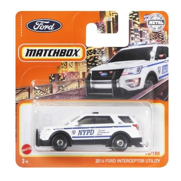MATCHBOX Realistinen Ajoneuvo (satunnainen malli) - Pieni Auto - 3 vuotta ja yli Mattel - C0859 Flerfärgad
