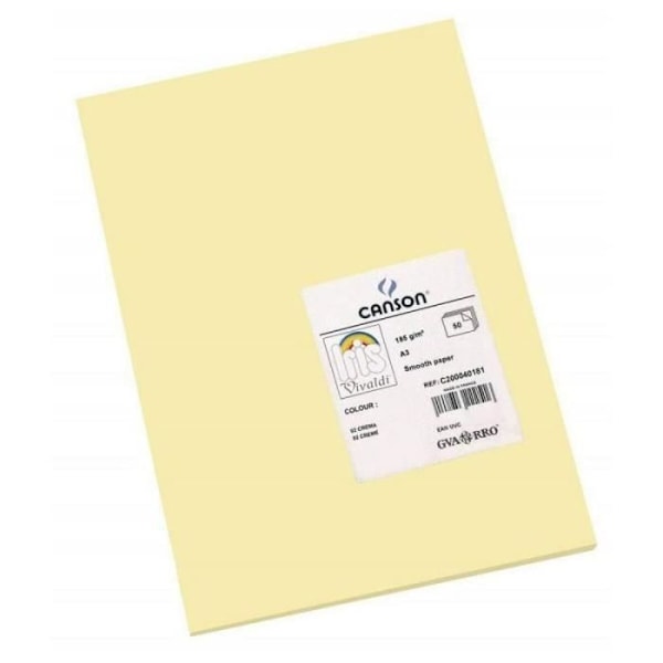 Canson Iris Vivaldi Color Paper A3 Smooth 185g-m² 29,7 x 42 cm Kermanvärinen pakkaus 50 kpl - 200040181