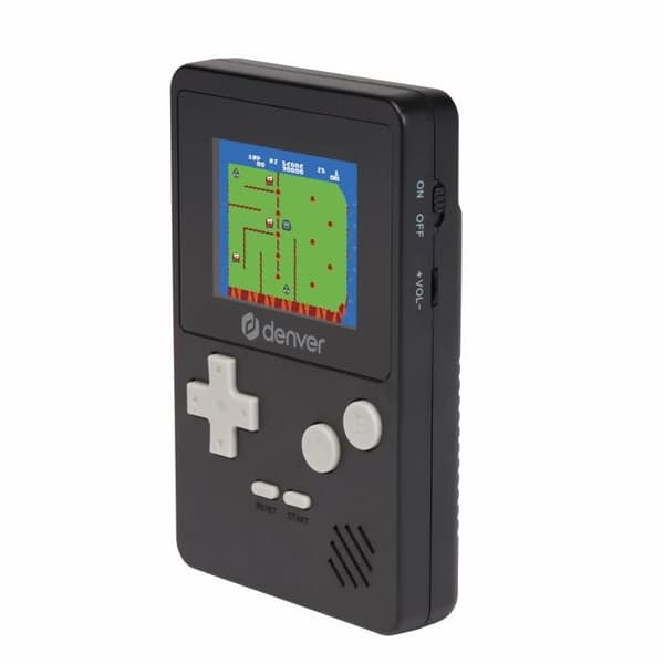 Spilkonsol - DENVER - 2,5" LCD-skærm - 200 indbyggede spil - Sort - 1 spiller Sort