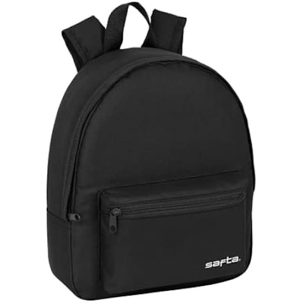 Miniryggsäck - SAFTA - Svart - 27 x 10 x 32 cm - Bekväm - Mångsidig Svart