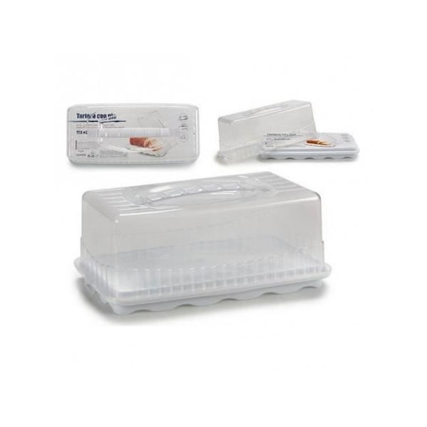 Tartform - BigBuy Home - Rektangulär - Plast - Vit - 16,5 x 15 x 35 cm Vit