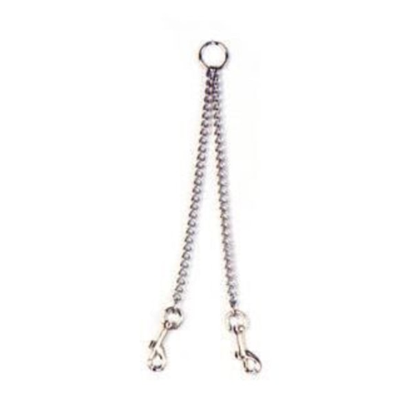 Lad kæde to hunde - Ikke specificeret - 50 cm x 2 mm - Metal - Sort - Til hunde