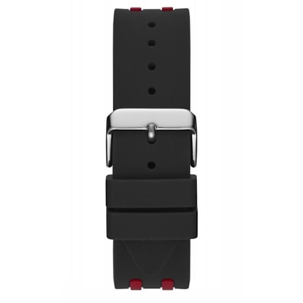 Ur - Guess - W1047G1 - Sort silikone - Vandtæt 10 bar - 47 mm Svart