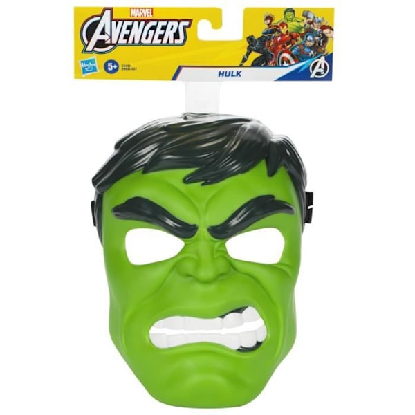 Maske Hulk til udklædning, superheltelegetøj og kollektionselementer til børn fra 5 år. Flerfärgad