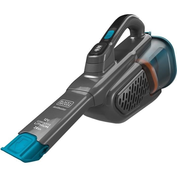 BLACK+DECKER BHHV320B-QW Dustbuster Lithium 12V Håndstøvsuger - 2 hastigheder - Driftstid 25 min - Blå Sort, Blå
