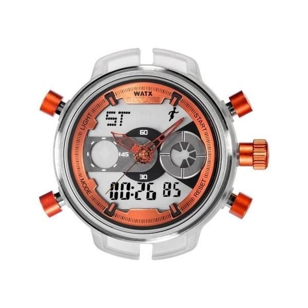 Kello - Watx & Colors - RWA2702 - Kvarts - Kaksoisnäyttö - Unisex - Oranssi Orange