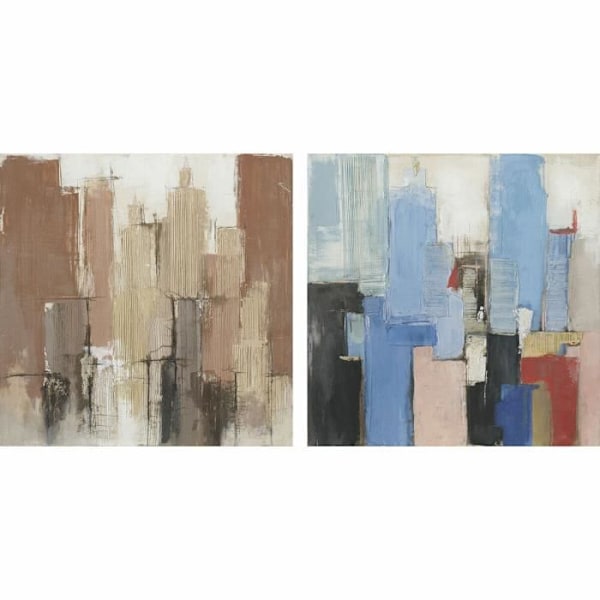 ram 100 x 2,4 x 100 cm modern abstrakt (2 enheter)
