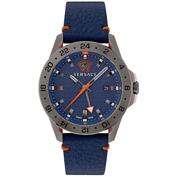 Ur - Versace - Sport Tech VE2W00222 - Kvarts - Blå Læder - 45 mm Rustfrit Stål Blå