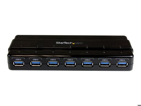 HUB - STARTECH.COM - ST7300USB3B - USB 3.0 Hub / Koncentrator med strømforsyning - 7 porte