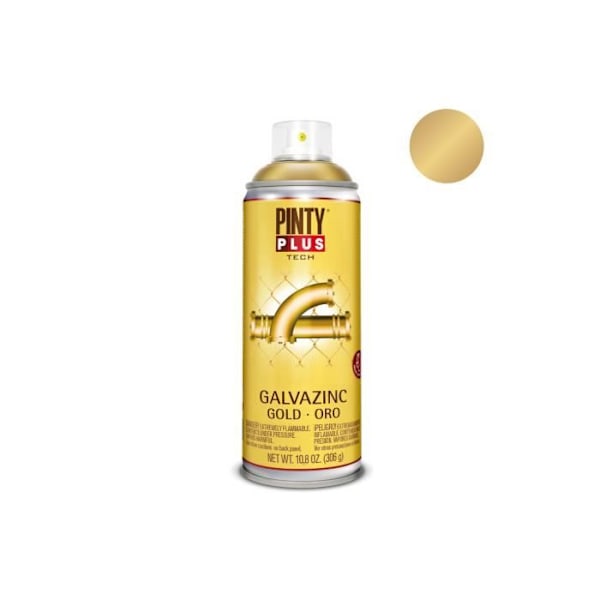 Spraymaling - GENERISK - Pintyplus Tech - 520cc - Guldfarve - Høj antikorrosion Guld
