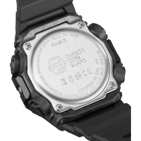 Casio Ur - Herre - GA-B001CBR-1AER - Vandtæt 20 Atm - Sort plastikrem Svart