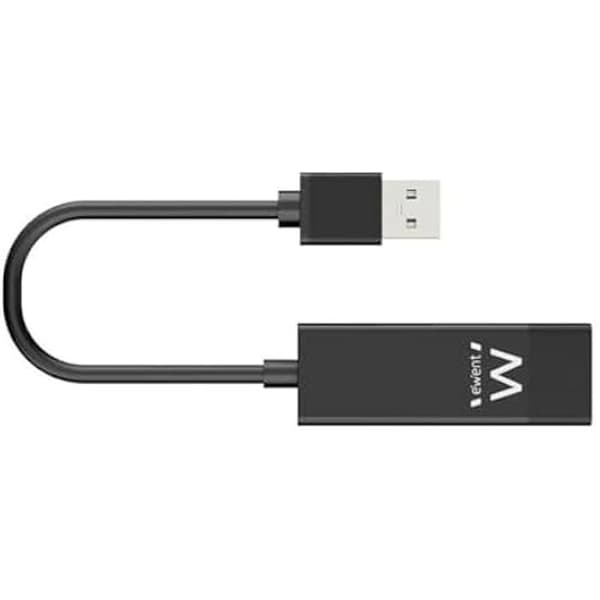 Ethernet-adapteri - EWENT - EW1017 - USB - Moniväriinen - 7x8x11 cm