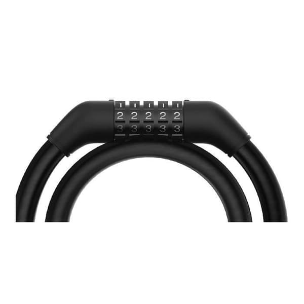 Tyverisikringskabel til Xiaomi el-scooter - Sort Sort