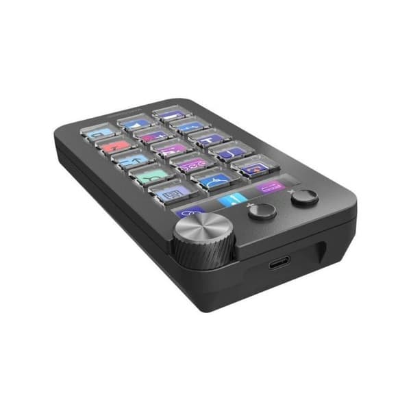 Mars Gaming MSD-NEO Control Deck 15 Taster LCD Hjul og Dobbelt Knap Windows og MacOS 10.15+ Sort