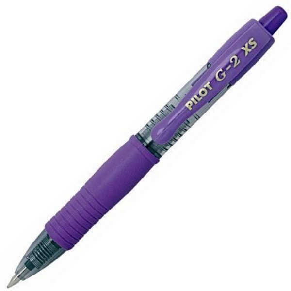 Kynä - Pilot - G2 Pixie Mini - Geelimuste - Kärki 0,7 mm - Paketti 12 Lila