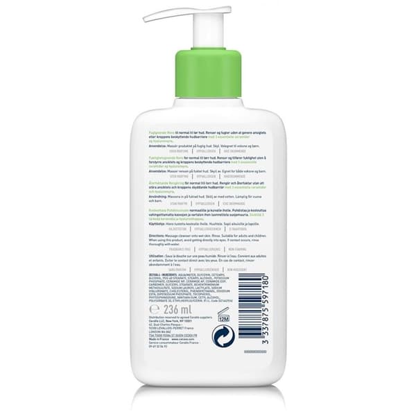 Cerave kosteuttava puhdistusvoide 236ml Transparent