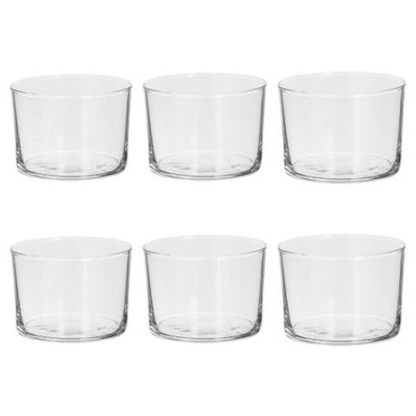 Gobelet - Bodeg'eau - 24cl - Transparent - Lot de 6 - Verre plat - Diskmaskin kompatibel Transparent