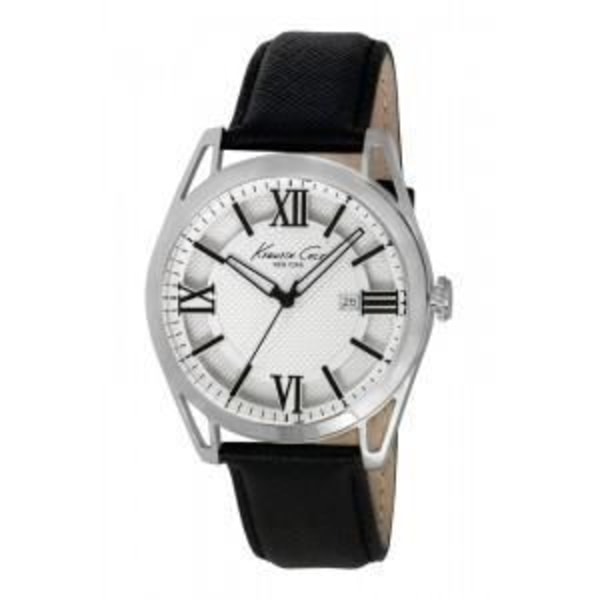 Ur - Kenneth Cole - IKC8072 - Hvid - Læder - Vandtæthed 3 ATM hvid sort