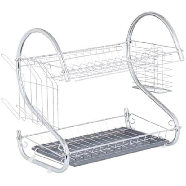 Viemäröintilauta - Kinvara - Harmaa - 45,5 x 24,5 x 37,5 cm - Monivärinen - Keittiötarvikkeet Flerfärgad