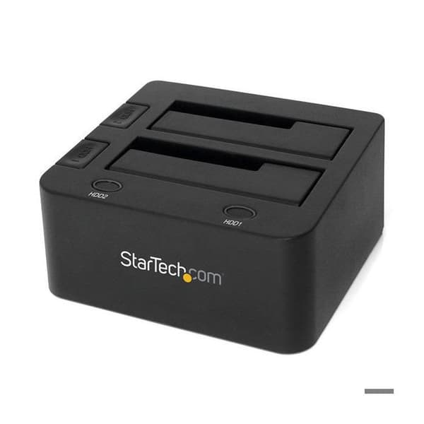 Dockingstation - STARTECH - SDOCK2U33 - USB 3.0 - 2 SATA III harddiske - Sort