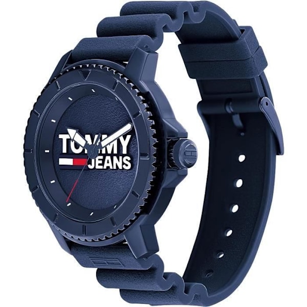 Klocka - Tommy Hilfiger - 1792000 - Blå silikon - 45 mm - Vattentålig 3 bar Blå
