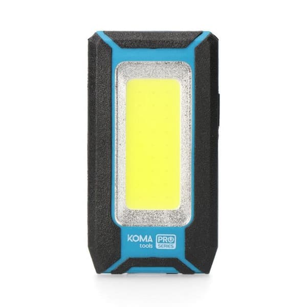 Taskulamppu - KOMA TOOLS - COB LED 8W - 500lm - Lataus USB - Varavirtapankki Blå