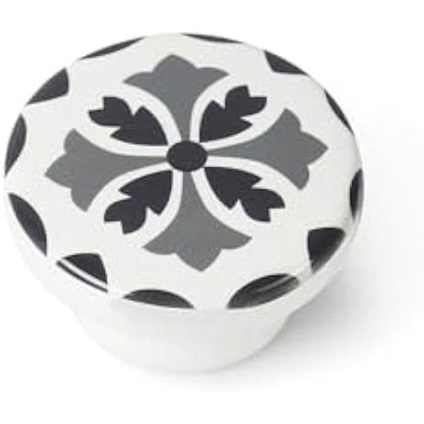 Møbelknopper - AMIG - MOD.E243 - Sæt af 4 - Ø38 mm - Grå finish i bøg Grå