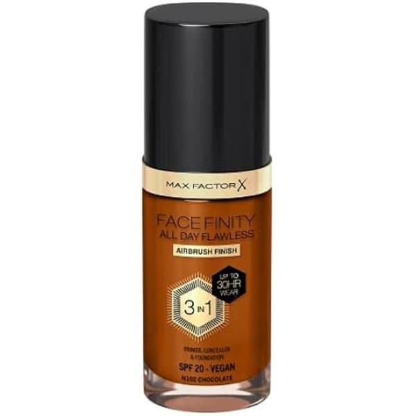 Meikkivoide - MAX FACTOR - Facefinity All Day Flawless - N102-suklaa - 30 ml - SPF20 Multifarvet